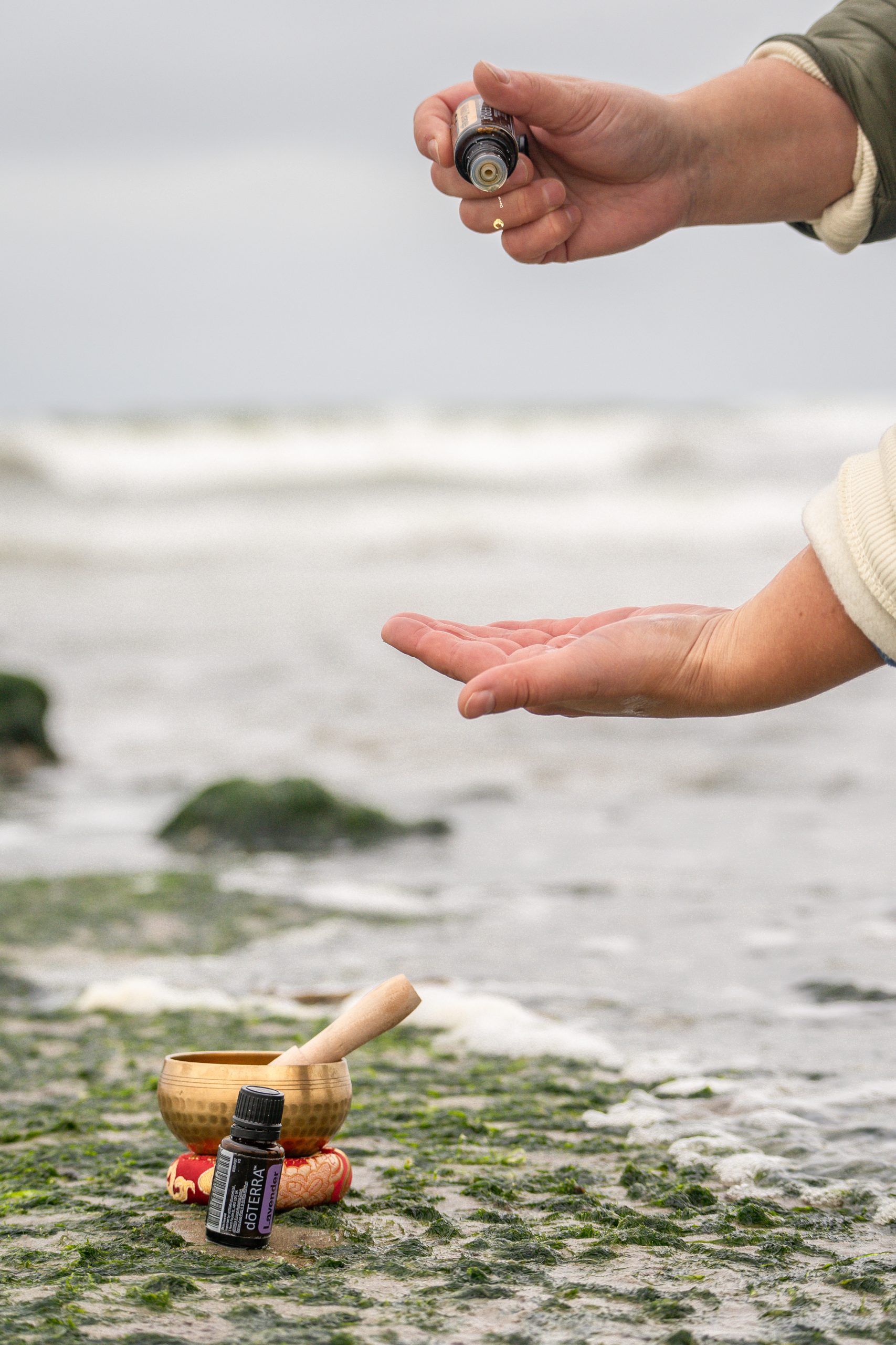 etherische massageolie bij de Texel retraite