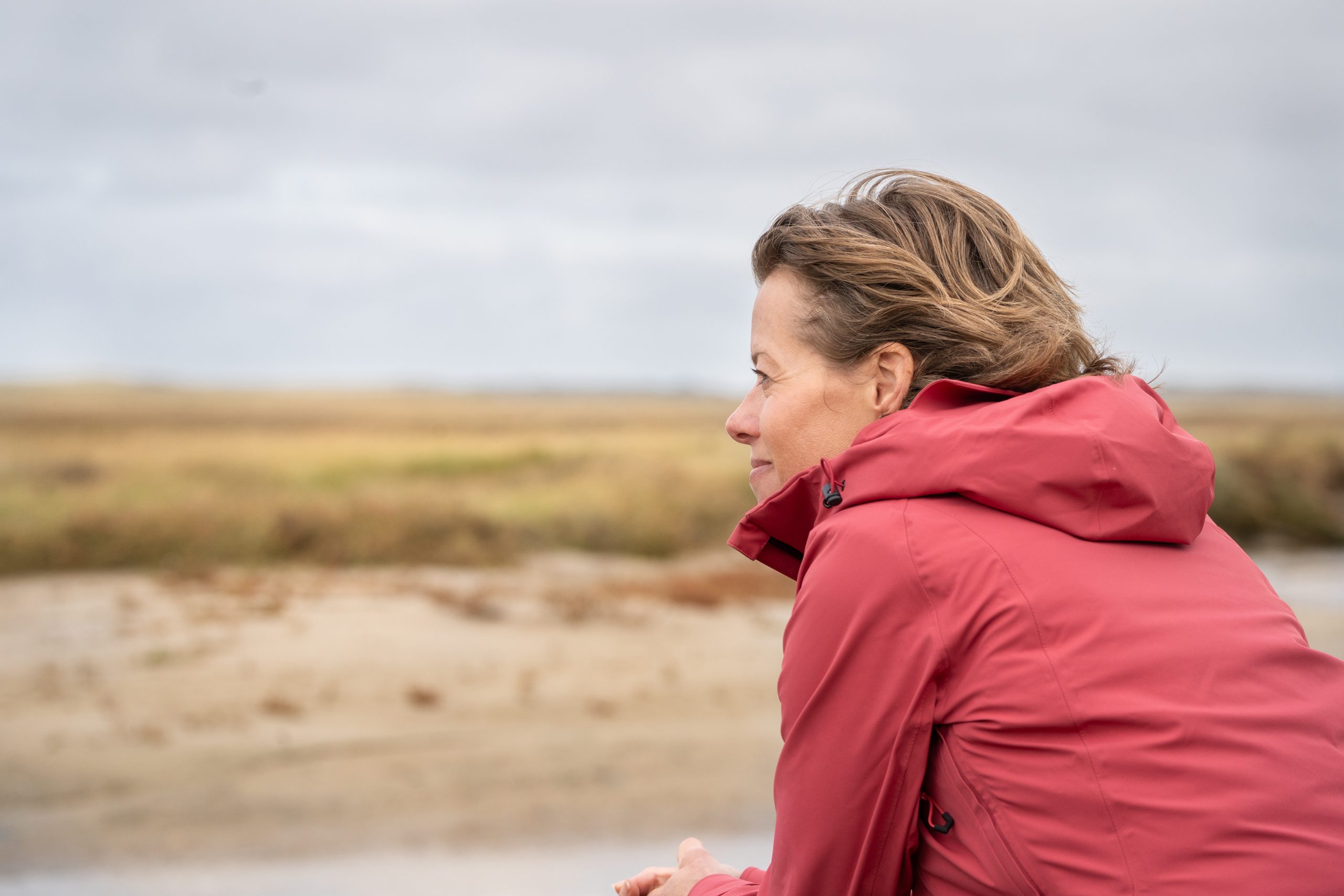 Linda Mechielsen op Texel Linda Mechielsen gids bij de Texelretraite